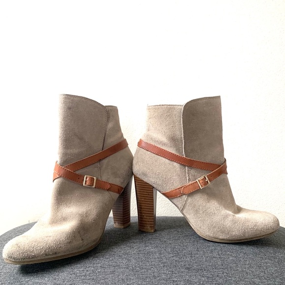 Suede Stacked Bootie - Picture 2 of 6